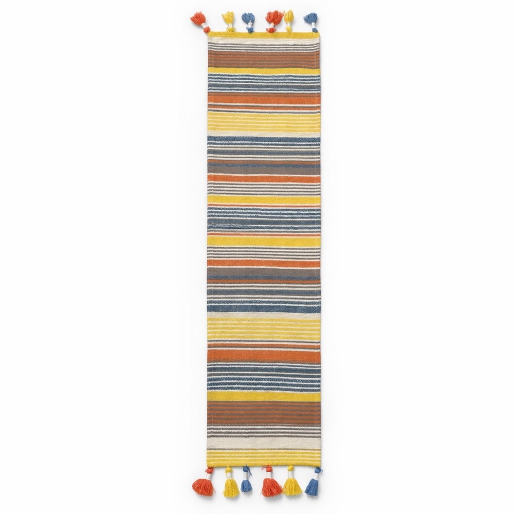ARTISAN de LUXE Striped Woven Tapestry Rug Bed Runner Accent #1215258